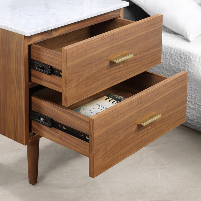 Dondi 2 Drawer Nightstand & Reviews AllModern